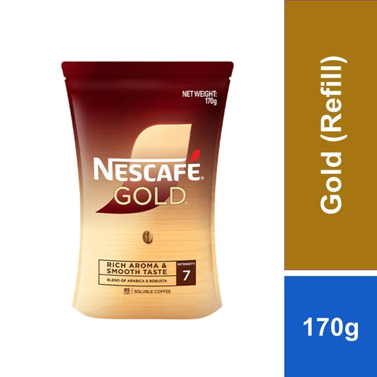 NESCAFE Gold Refill Pack (170g) - High-Quality Coffee Refill, Golden Roasted Arabica Beans, Golden Aroma & Taste